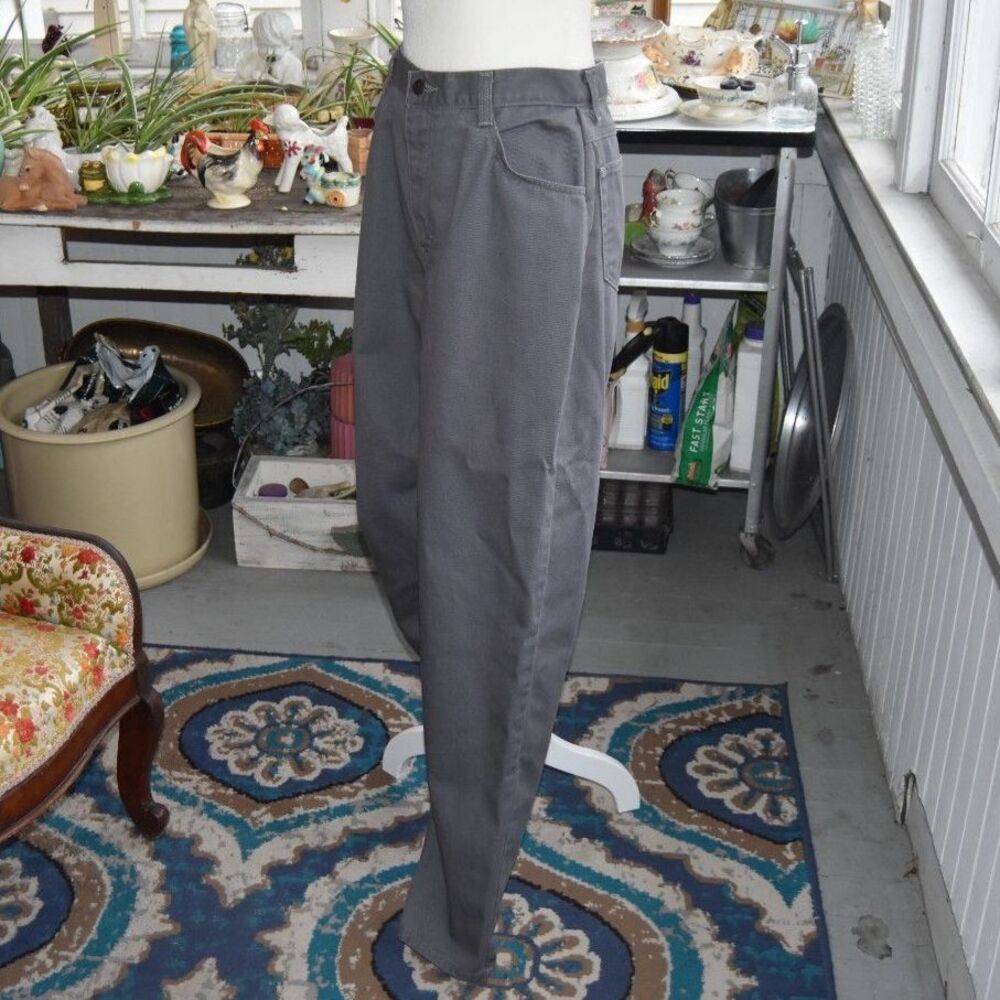 Vintage 90s Gitano Jeans Gray High Rise Tapered Leg Mom Jeans 29x33